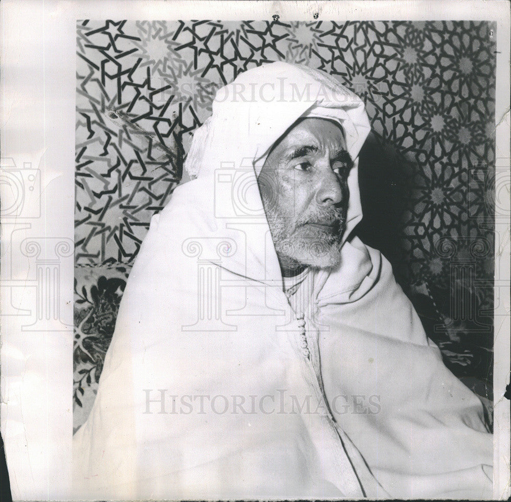 1953 Press Photo Sultan Moulay Mohammed Ben Arafa, newly-name Moslem leader - Historic Images