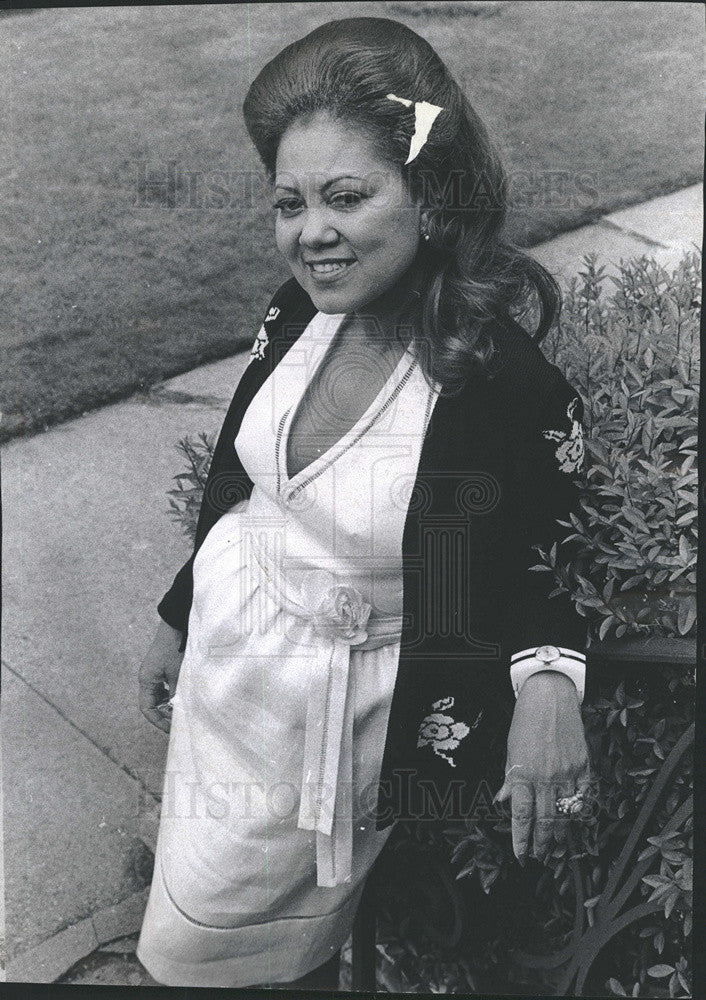 1973 Press Photo Mrs Zollar best dressed black women list 1973 - Historic Images