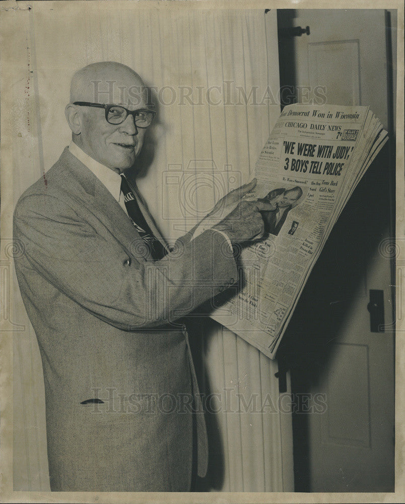 1957 Press Photo Dr. Theodore S. Proxmire Father of Wisconsin Sen. William - Historic Images