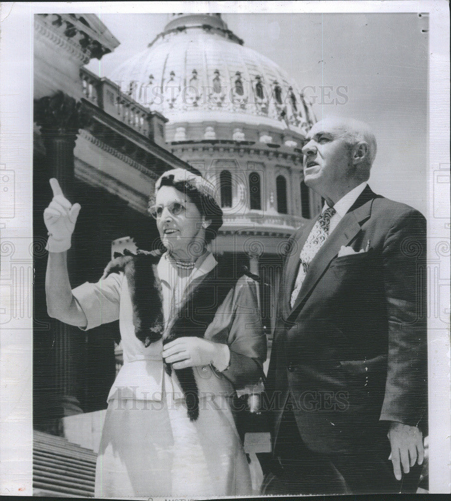 1956 Press Photo Jane Maxwell Pritchard American Mother Award Winner Capitol Bld - Historic Images