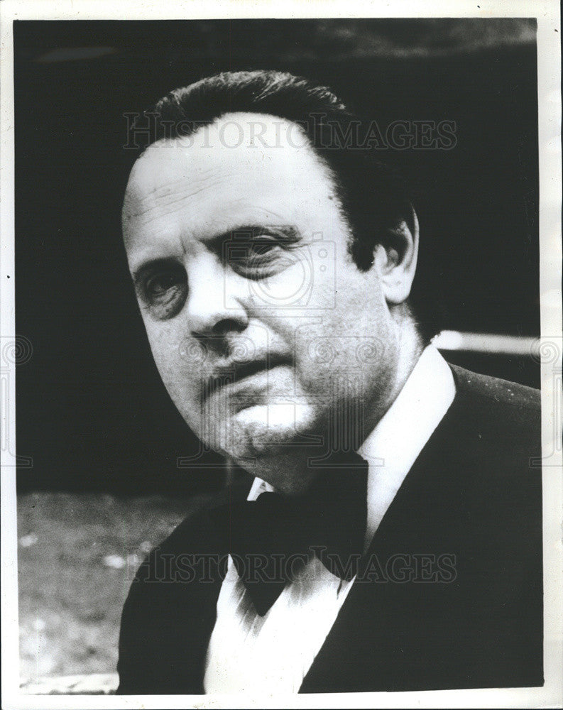 1977 Press Photo John Pritchard Chicago Lyric Opera Conductor Symphony Orchestra - Historic Images