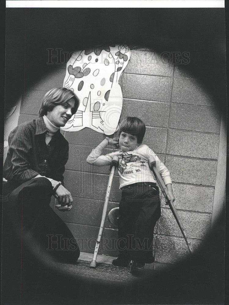 1978 Press Photo Tony Zidek and Deb Silker. teacher - Historic Images