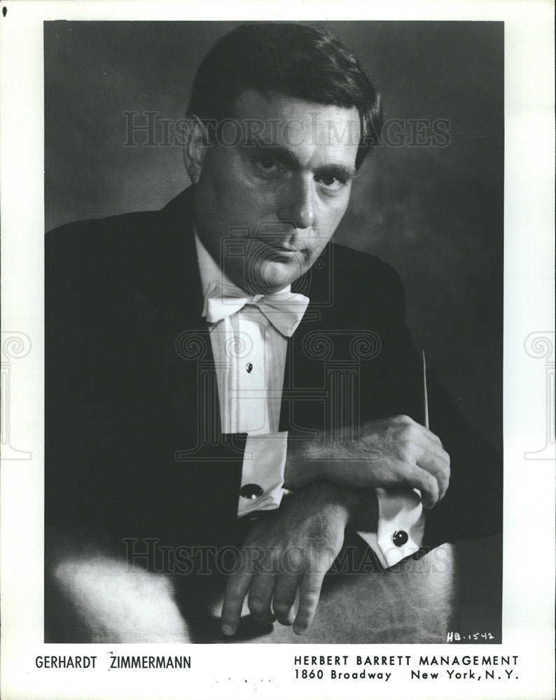 Press Photo Gerhardt Zimmermann, Canton Symphony Orchestra Director - Historic Images