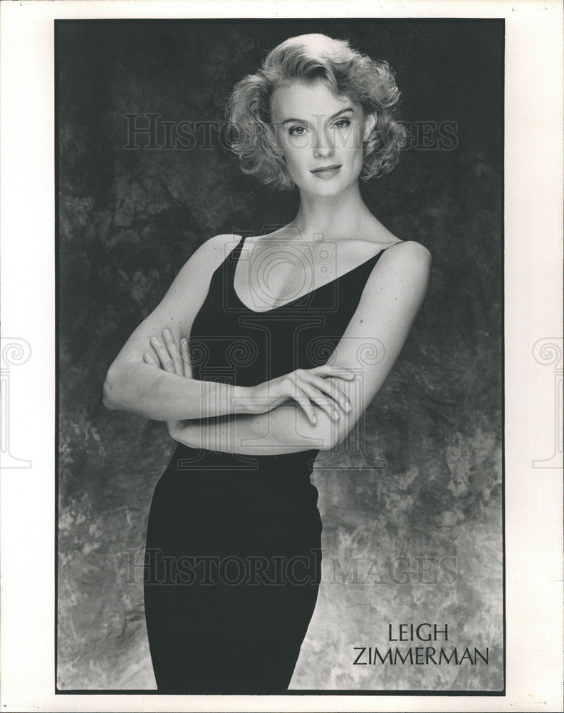 Press Photo Actress Leigh Zimmerman - Historic Images