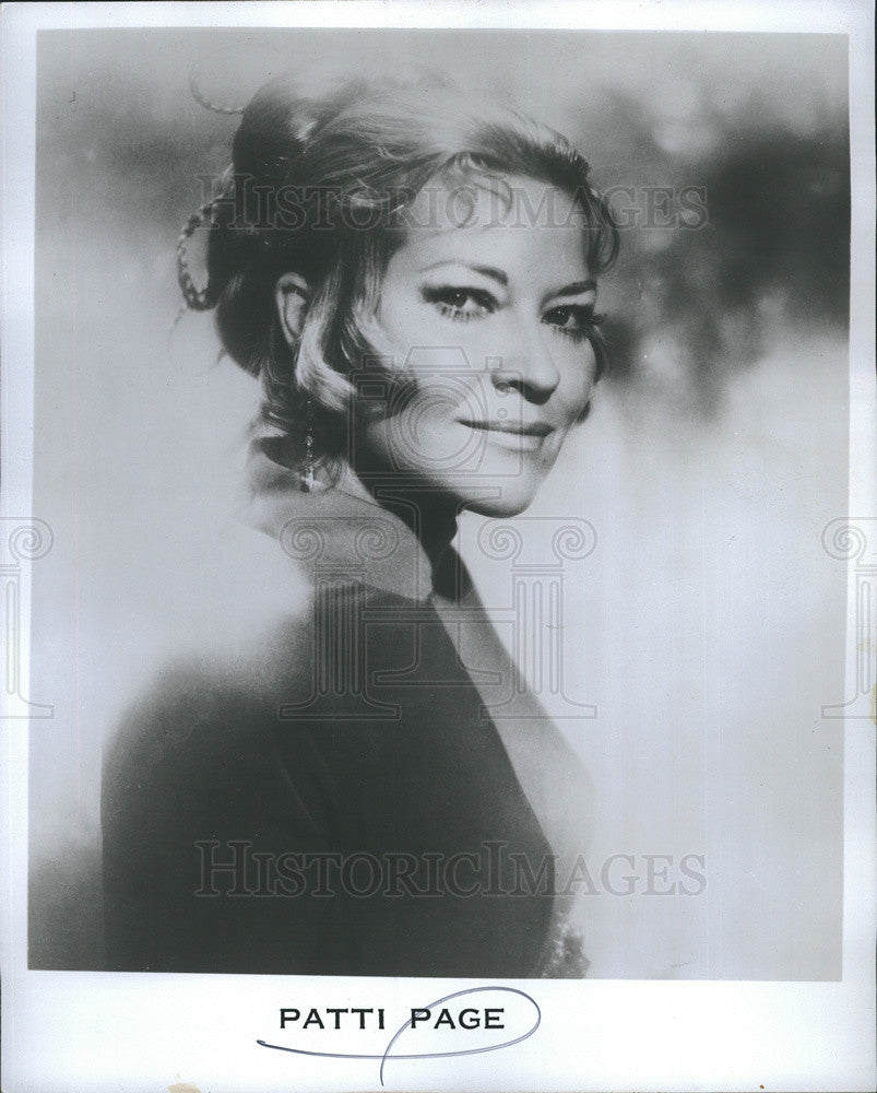 1975 Press Photo Patti Page Singer - Historic Images