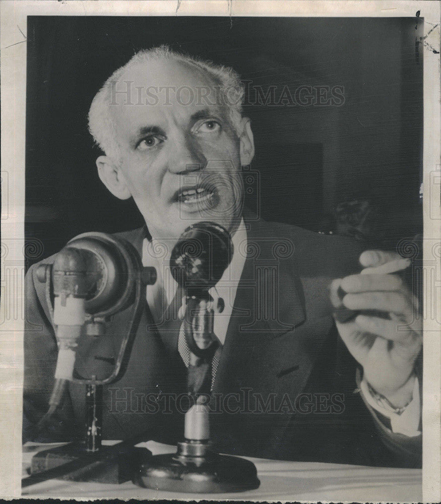 1951 Press Photo Charles Oliphant House Tax Probers Testify Henry Grunewald - Historic Images