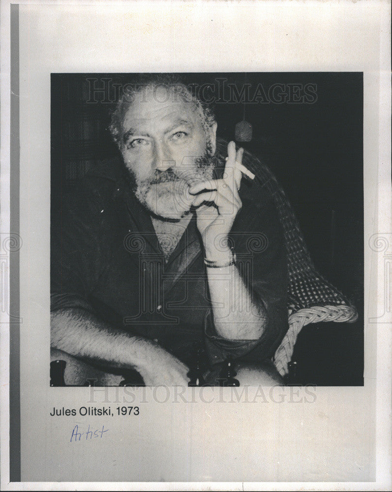 1975 Press Photo Artist Jules Olitski - Historic Images