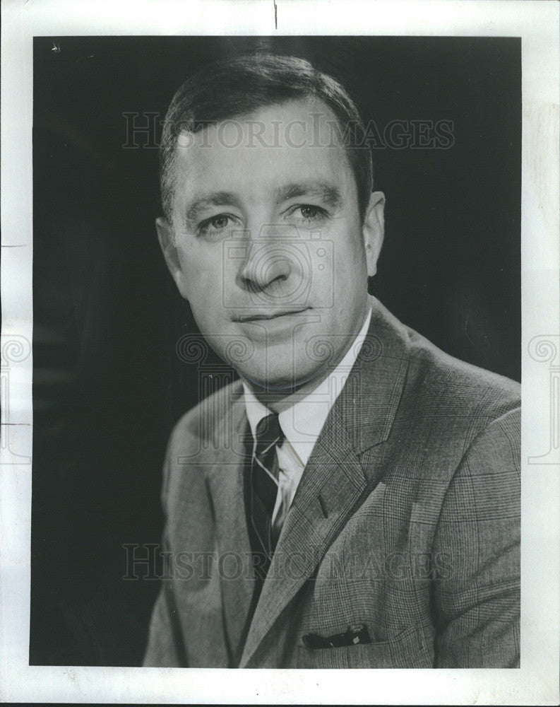 1967 Press Photo WBKB Richard Do&quot;Leary&#39;s Portrait - Historic Images