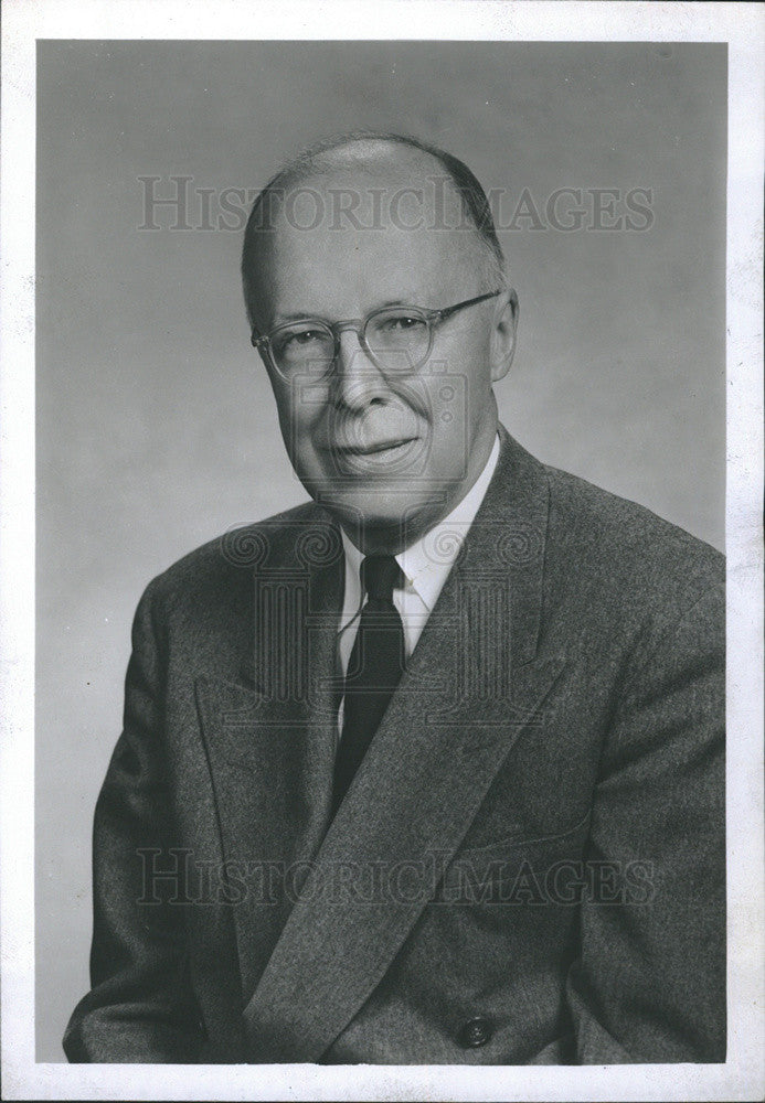 1955 Press Photo F. Norburry M.D. President Illinois State Medical Society - Historic Images