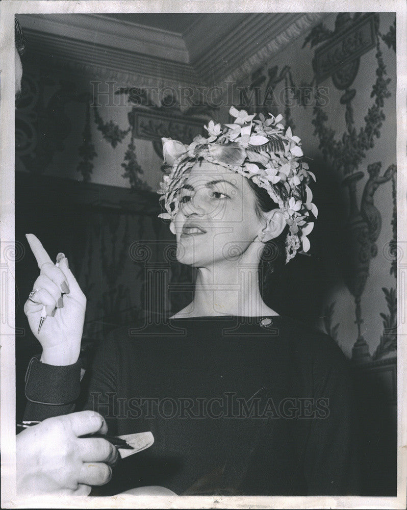 1962 Press Photo Mrs. Ernest G. Nora Jr. at Woman&#39;s Athletic Club Luncheon - Historic Images