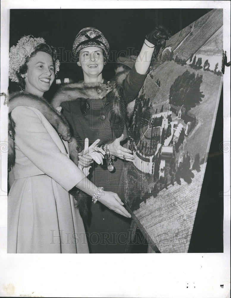 1961 Press Photo Mrs. David E. Norbeck &amp; Mrs. Warren Wetherell - Historic Images