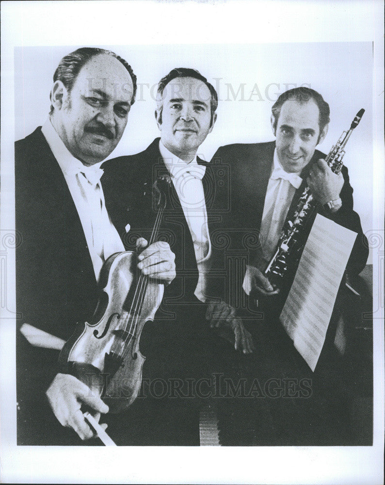 1972 Press Photo The Nouvel Trio Irving Ilmer Joseph Rezits Eugene Rousseau - Historic Images