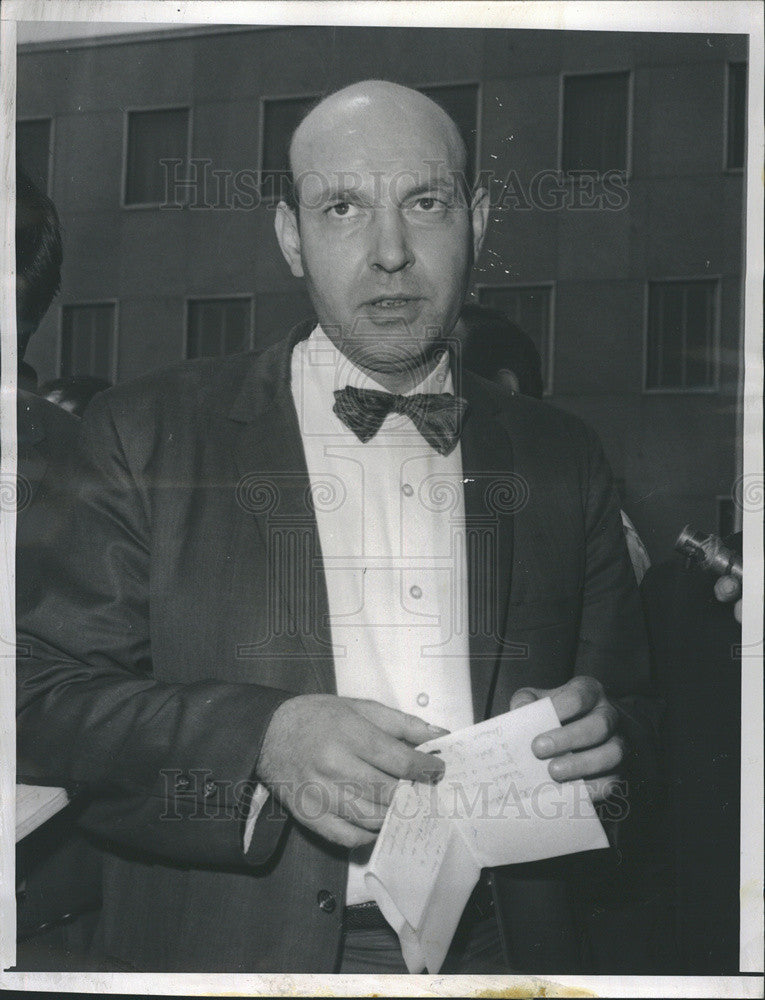 1966 Press Photo Medical Director William Norcross Suspect Patient Richard Speck - Historic Images