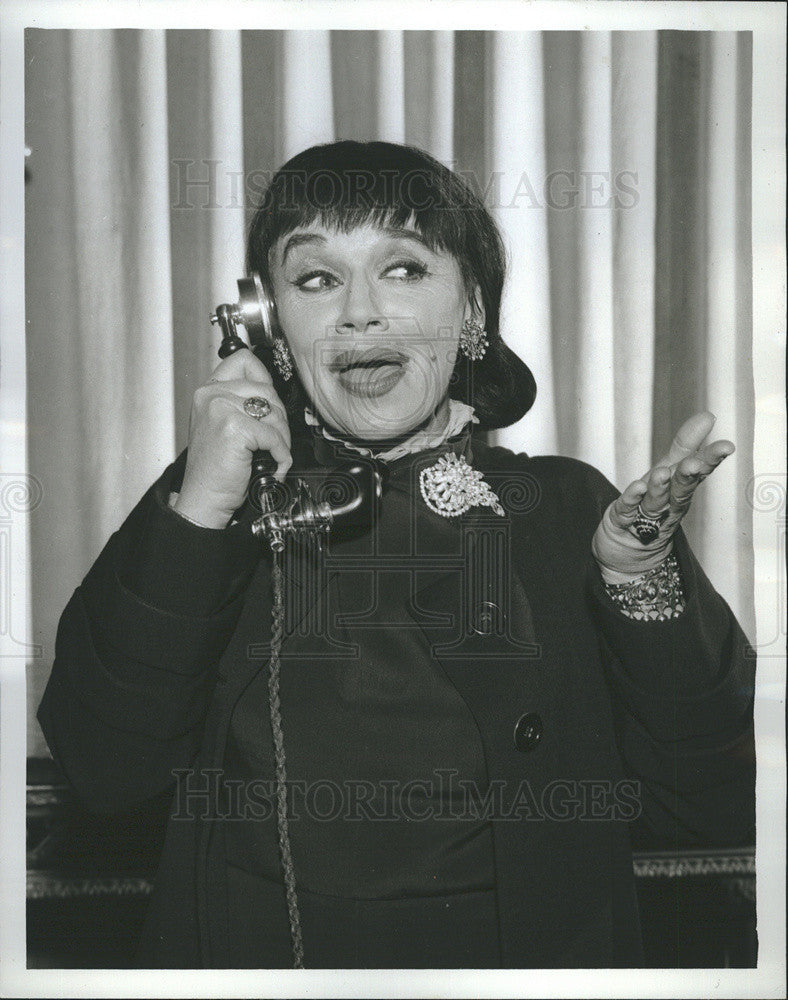 Press Photo The Richard Boone Show Series Actress Jeanette Nolan On Phone Scene - Historic Images