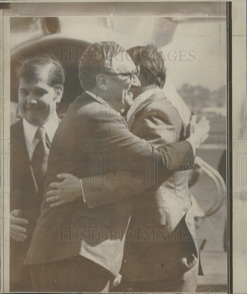 1974 Press Photo Mexican Foreign Minister Rabasa & Henry Kissinger - Historic Images
