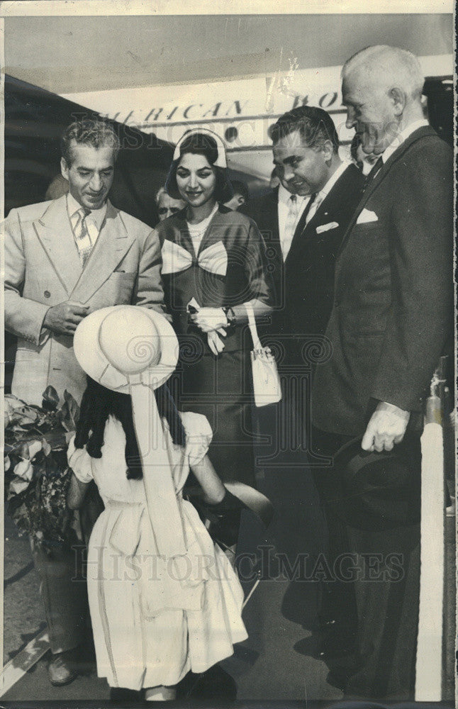 1958 Press Photo Afssaneh Eghball/Shah Iran/Fatemeh Pahlevi/A Hamzavi/M Lindholm - Historic Images