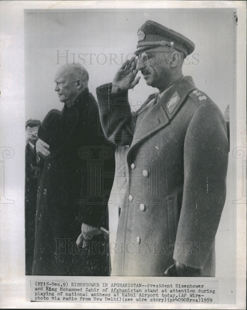 1959 Press Photo President Eisenhower in Afghanistan - Historic Images