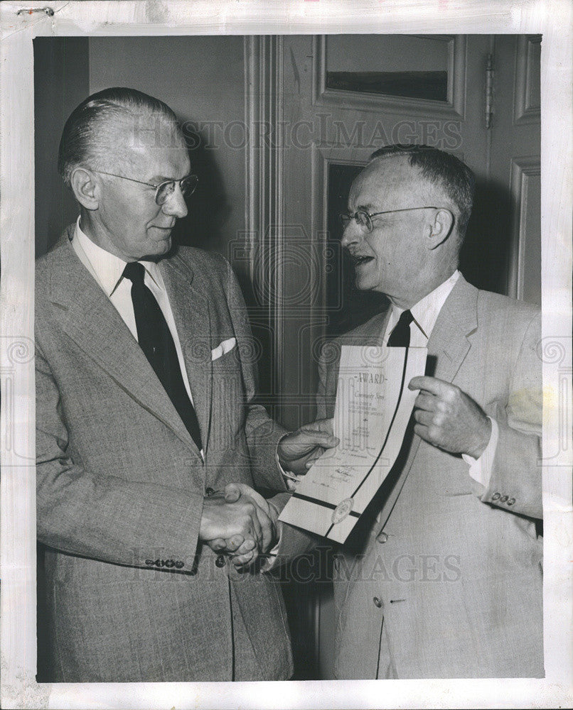 1954 Press Photo Everett Norlander/Editor Chicago Daily News/Award/R.O. Nafziger - Historic Images