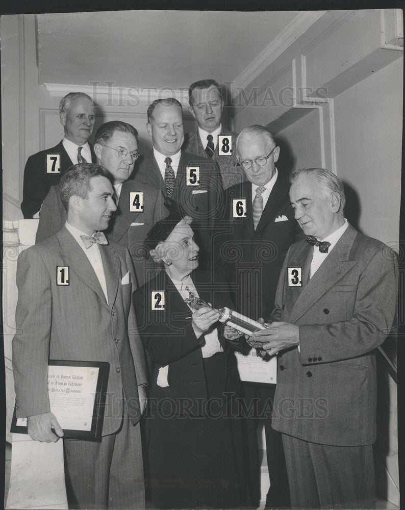 1953 Press Photo Chicago Commission of Human Relations Award Luncheon - Historic Images