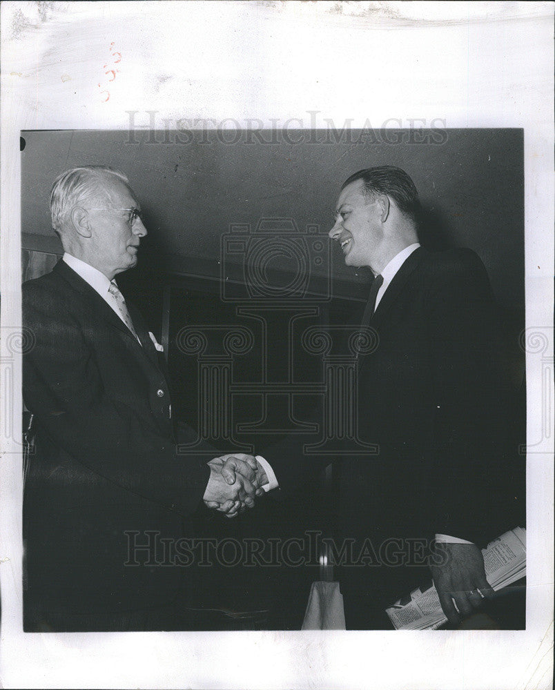 1960 Press Photo Everett Norlander &amp; Leo Vogler - Historic Images