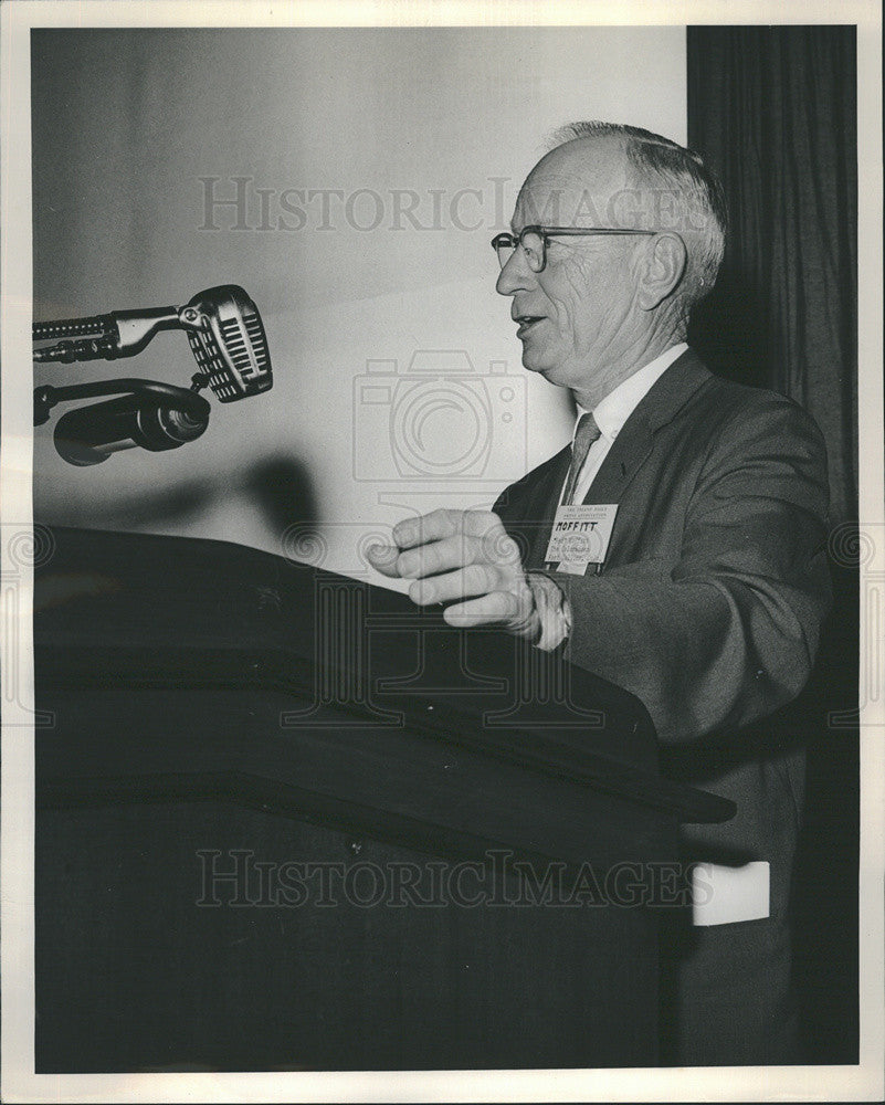 1963 Press Photo Clyde E. Moffitt/Inland Press Association President - Historic Images
