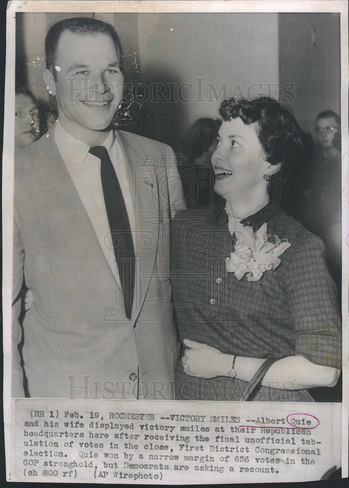 1967 Press Photo Albert Quie/Republican Congressional Election/Rochester - Historic Images