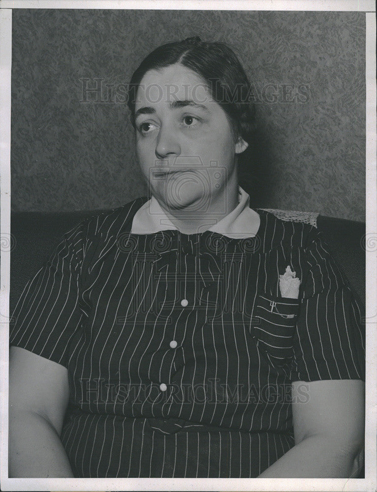 1938 Press Photo Alma Quick/Wife Of Leo Quick/East St. Louis Boilermakers Union - Historic Images