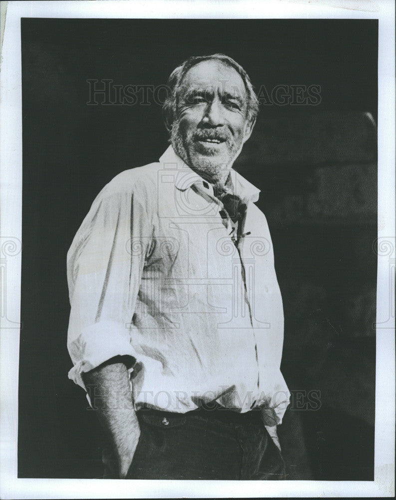 1990 Press Photo Actor Anthony Quinn &quot;Zorba&quot; Star Broadway Musical Theater - Historic Images