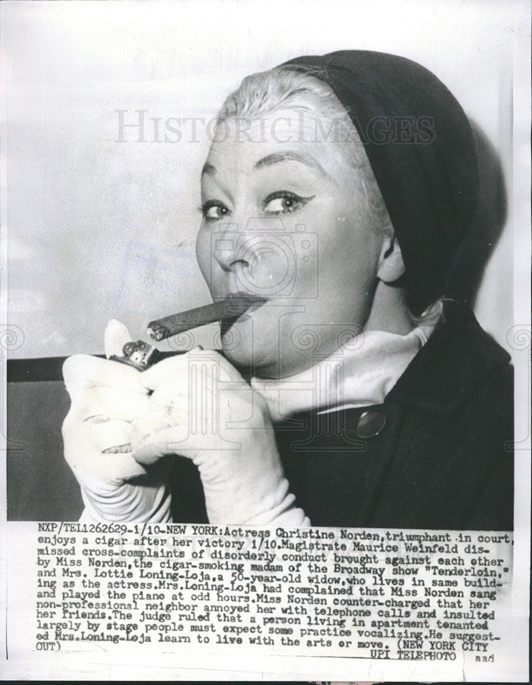 1961 Press Photo Christine Norden/British Actress - Historic Images