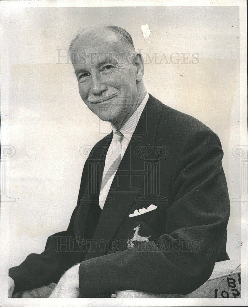 1959 Press Photo Roy B. Nordheimer, President, Illinois Cricket Association - Historic Images