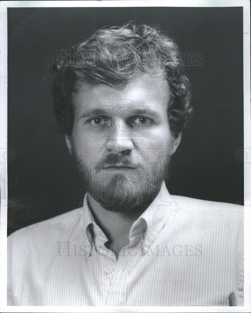 1986 Press Photo Author Jon Novak Chicago-Based Novelist - Historic Images