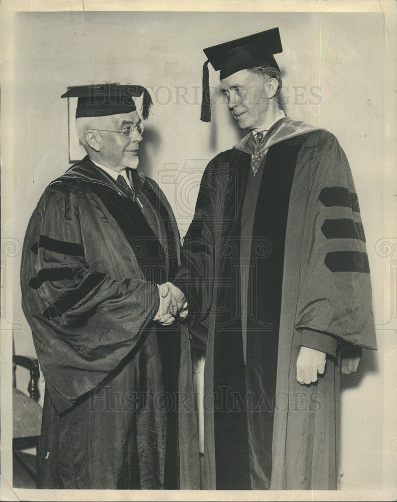 1934 Press Photo Arthur H. Daniels, Acting President &amp; Dr. Arthur Cutts Willard - Historic Images