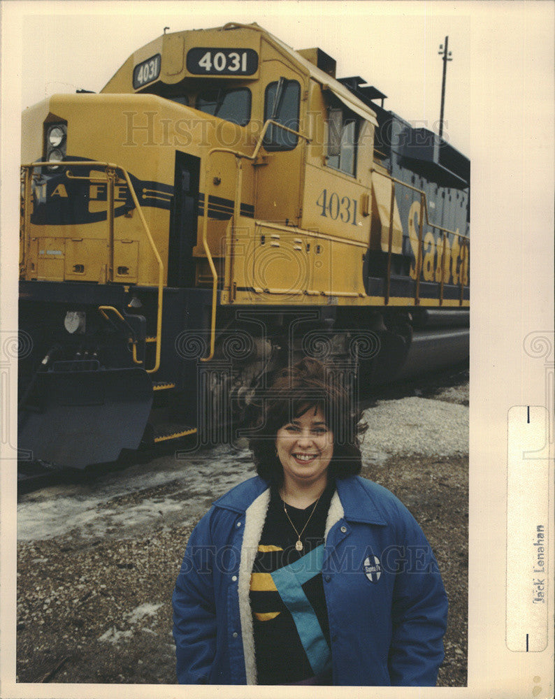 1990 Press Photo Laurie Will, Locomotive Engineer - Historic Images