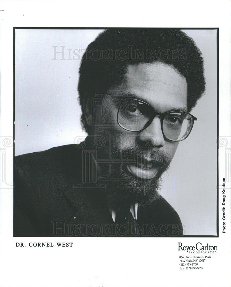 1996 Press Photo Pictured is Dr. Cornel West, professor and prolific author. - Historic Images