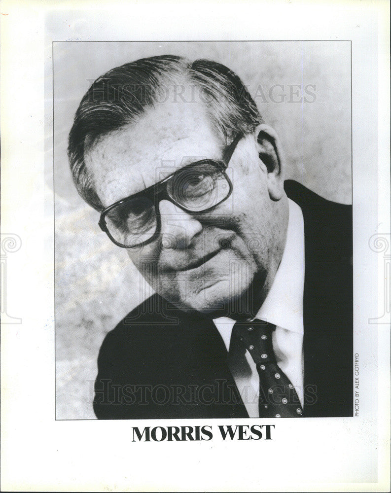 1986 Press Photo Morris West&#39;s &quot;Cassidy&quot; Is A Complicated Novel Of Obsession - Historic Images