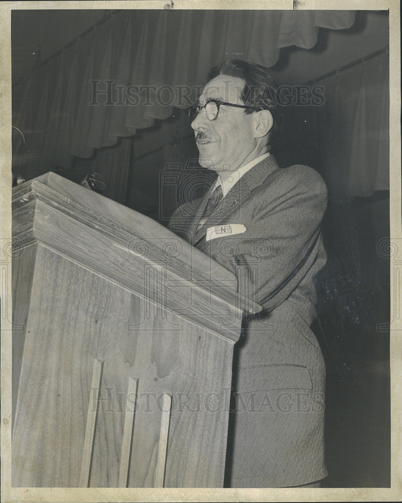 1956 Press Photo Lawyer Maurice J Nathanson for Fairview Property Owners Assoc - Historic Images