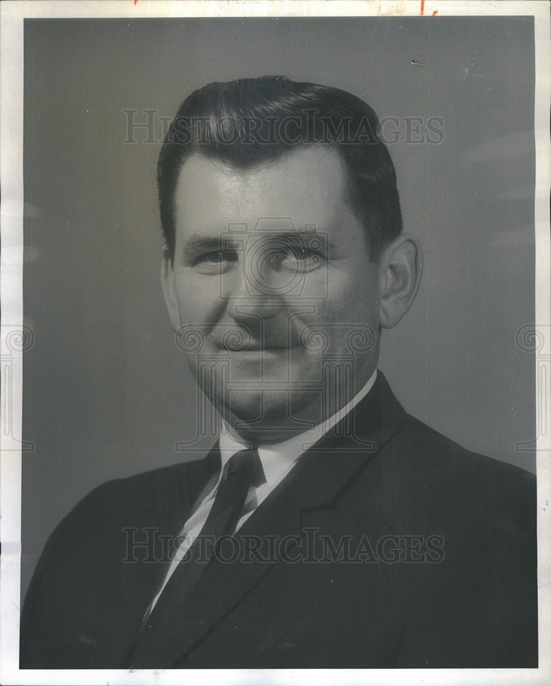 1969 Press Photo General Rates Manager Albert J Natick Western Railway Company - Historic Images