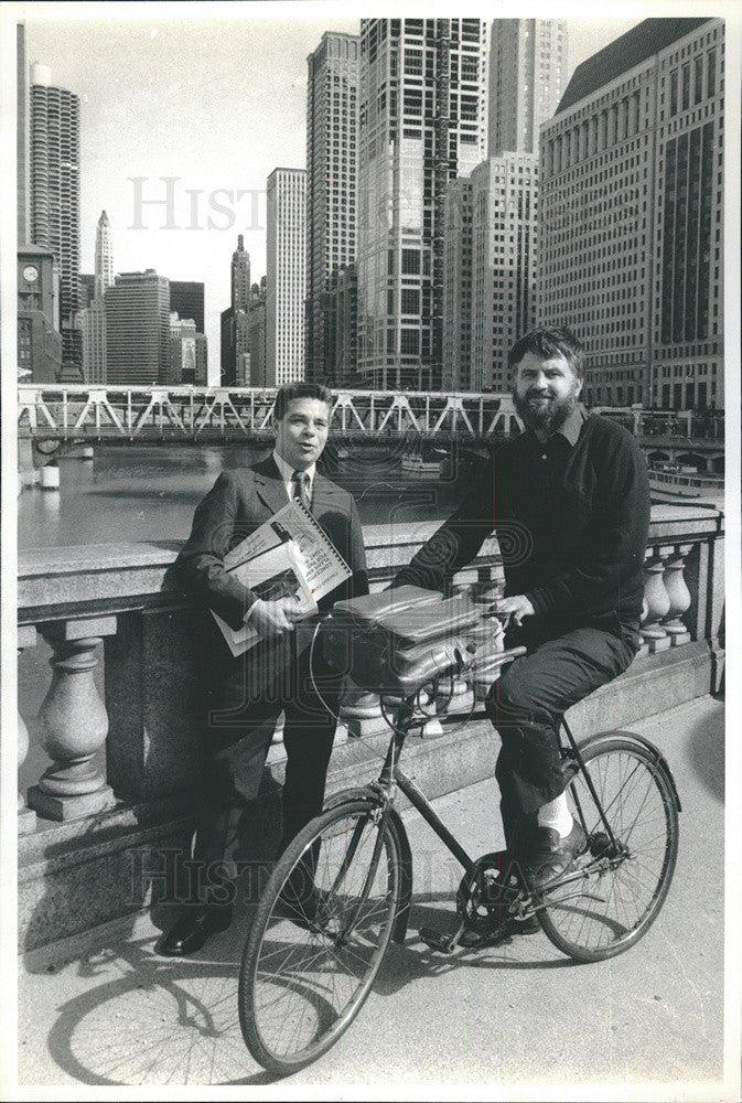 1991 Press Photo of Willliam Wendt and Thomas P. Nelson - Historic Images