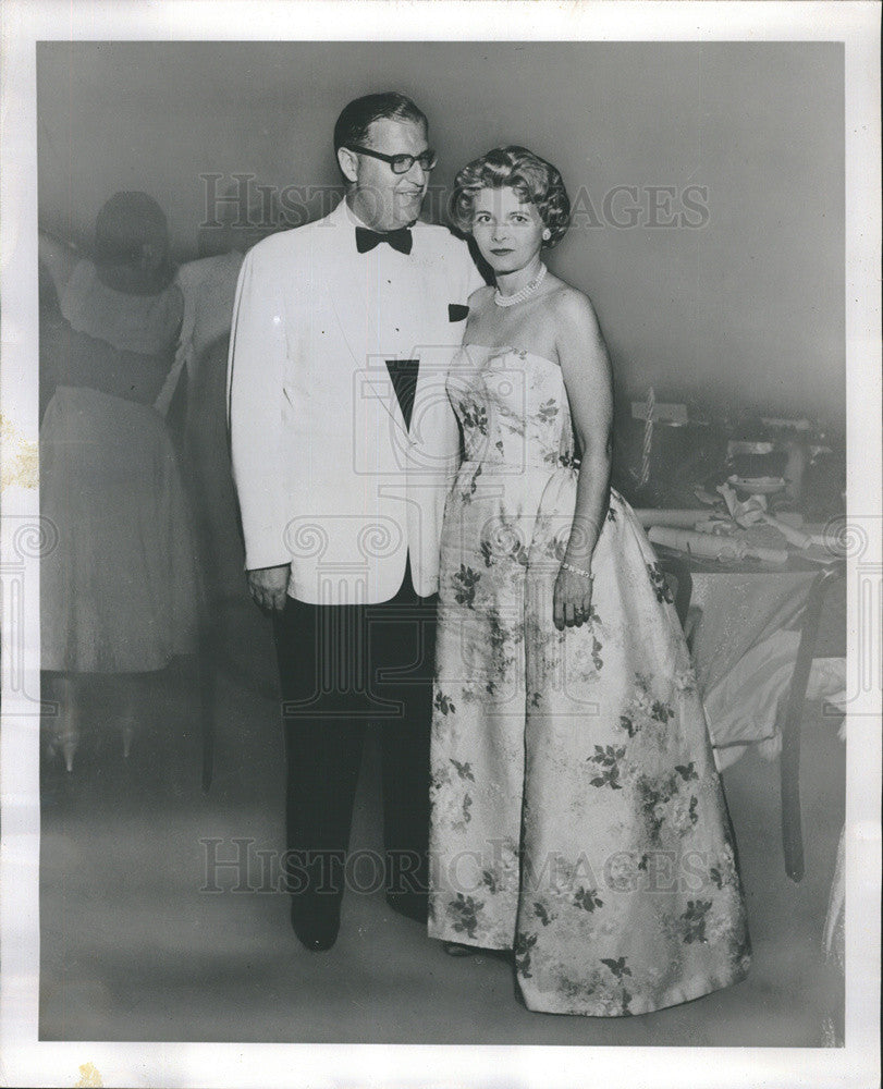 1957 Press Photo Israel Ambassador and Wife Mr. &amp; Mrs. Abba Eban in Washington - Historic Images
