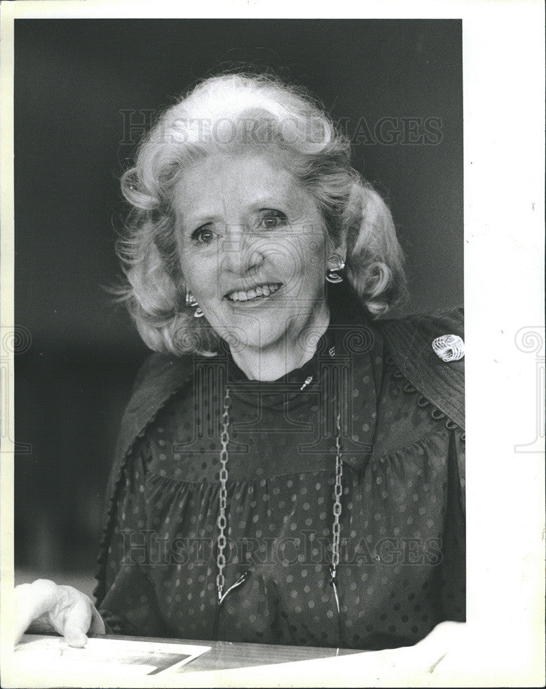 1986 Press Photo Evelyn Echols at the President&#39;s Advisory Committee for women&#39;s - Historic Images