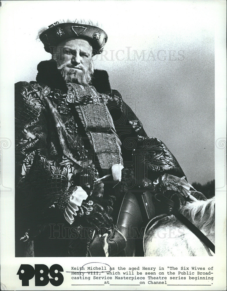 1972 Press Photo Keith Michell in &quot;The Six Wives of Henry VIII&quot; - Historic Images