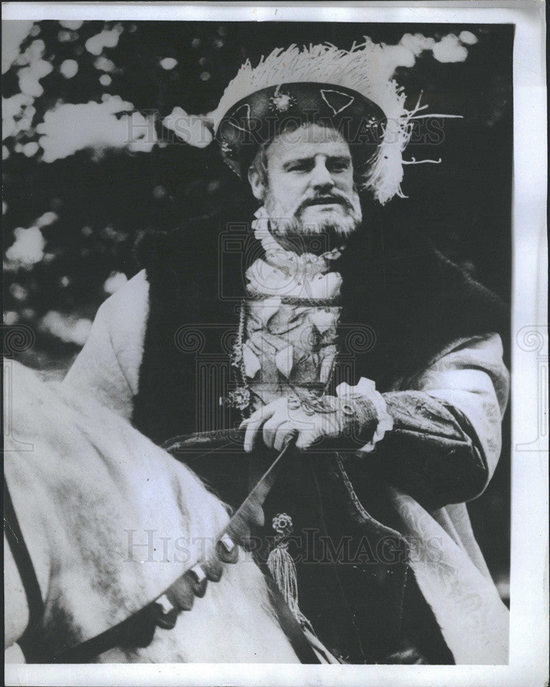 1972 Press Photo Henry Michell in &quot;The Six Wive of Henry VIII&quot; - Historic Images