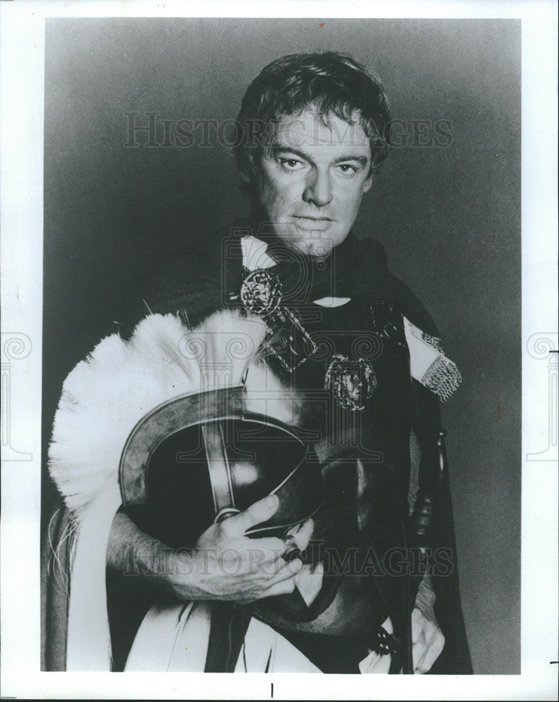 1979 Press Photo Keith Mitchell as Julius Caesar on WTTW - Channell 11 - Historic Images