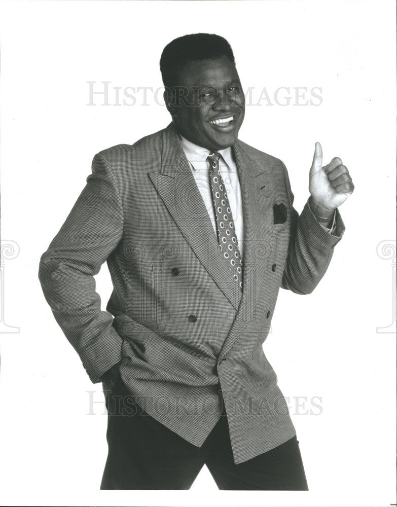 1994 Press Photo Stand-Up Comedian George Wallace Promotion Paramount Arts - Historic Images