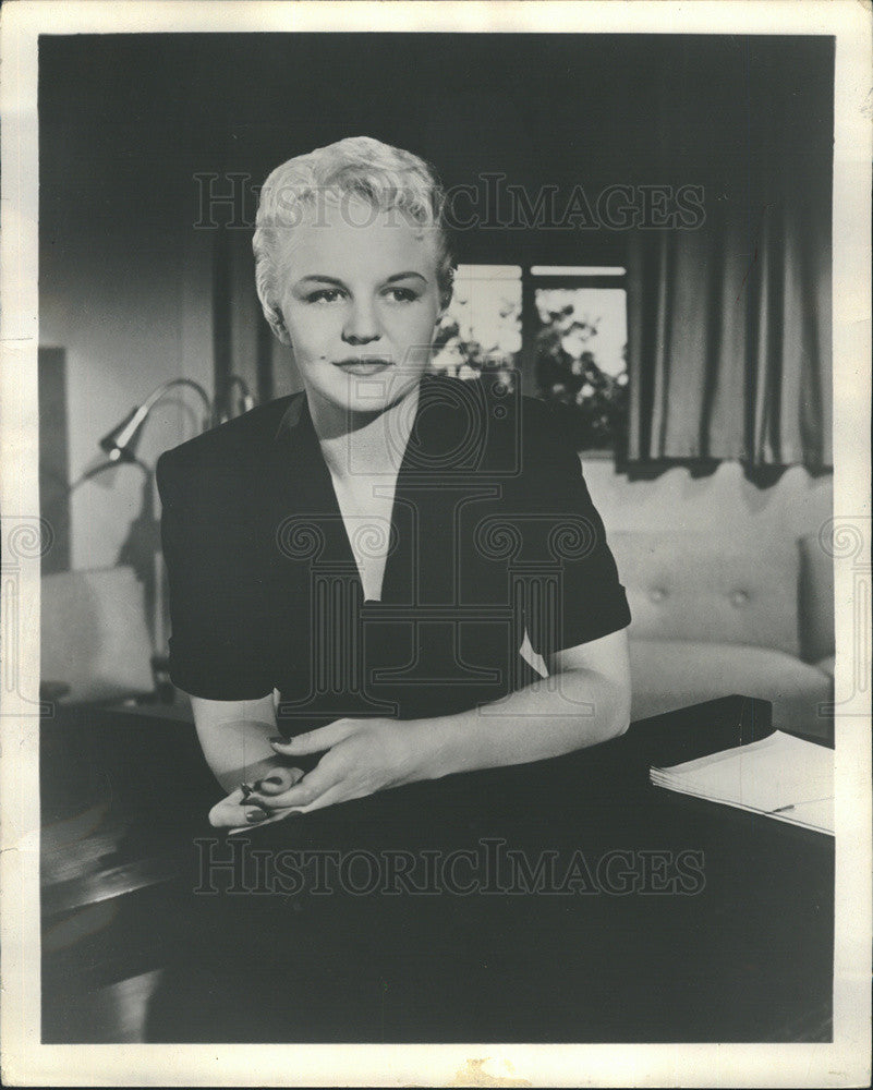 1955 Press Photo Cavalcade Of Songs Show Guest Peggy Lee Lady And The Tramp - Historic Images