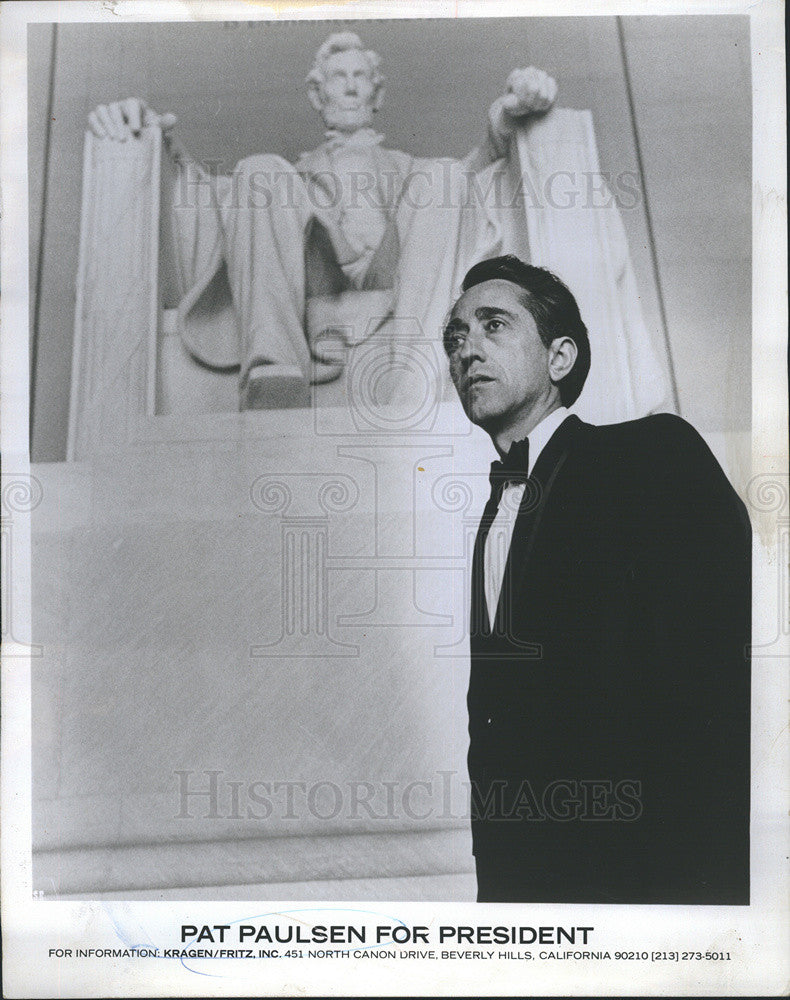 1968 Press Photo Actor Comedian Pat Paulsen - Historic Images