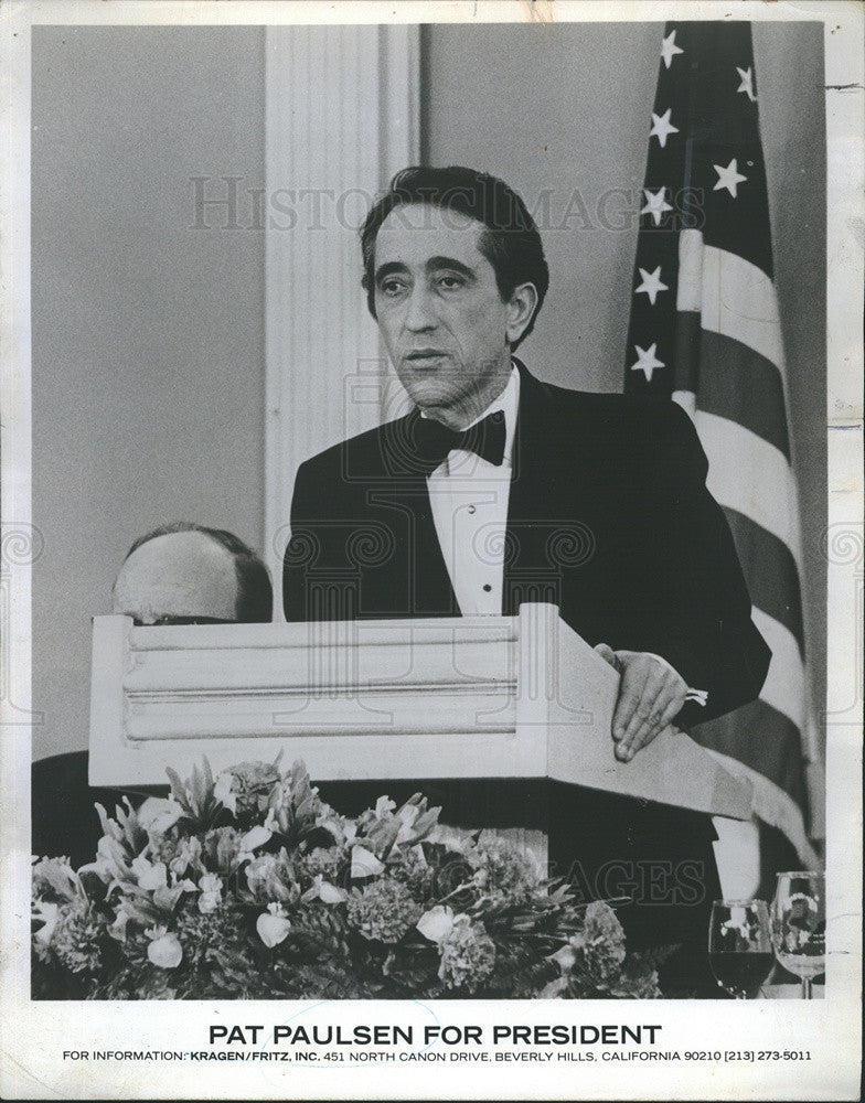 1968 Press Photo Pat Paulsen For President comedian - Historic Images