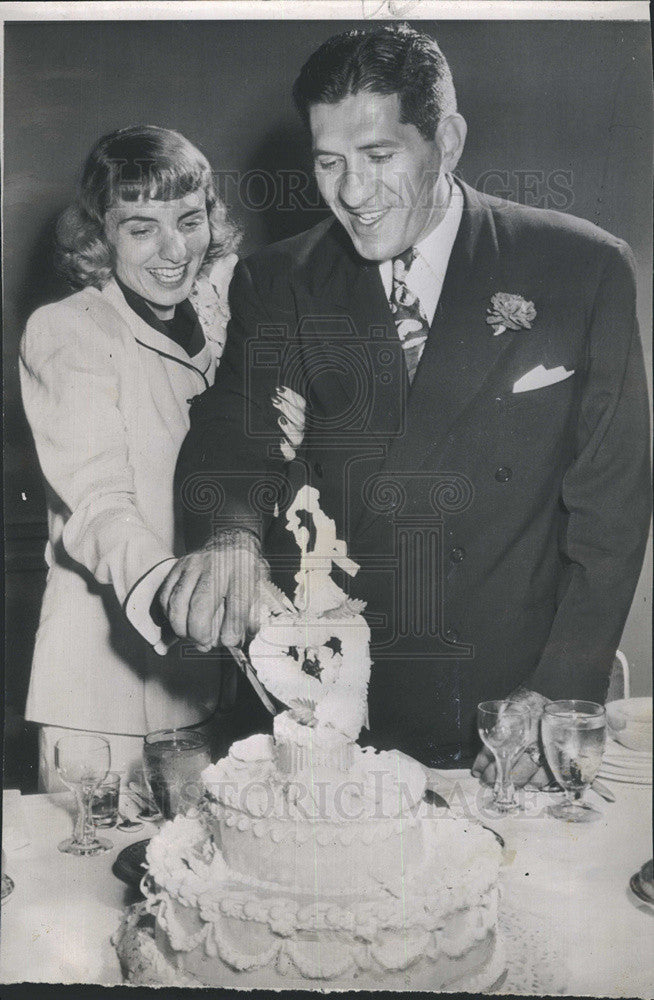 1947 Press Photo Author Robert Nathan weds Mary Tillotson - Historic Images