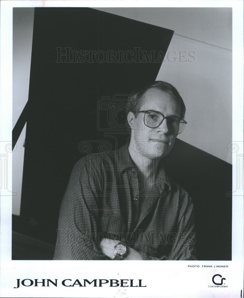 1990 Press Photo Jazz Pianist John Campbell - Historic Images