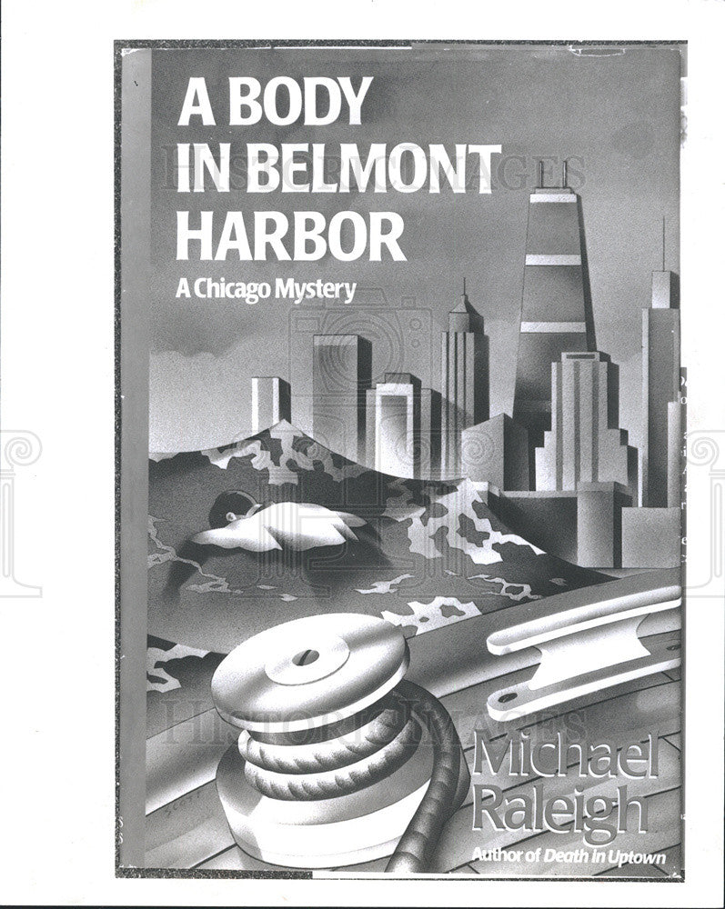 1993 Press Photo Author Michael Raleigh&#39;s &quot;A Body in Belmont Harbor&quot; - Historic Images